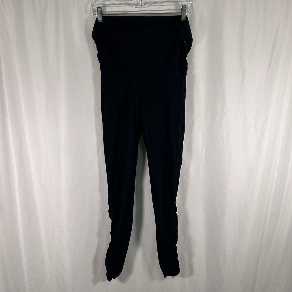 Athleta Leggings Women's XS Maternity Solid Black Pull On High Rise Stretchy